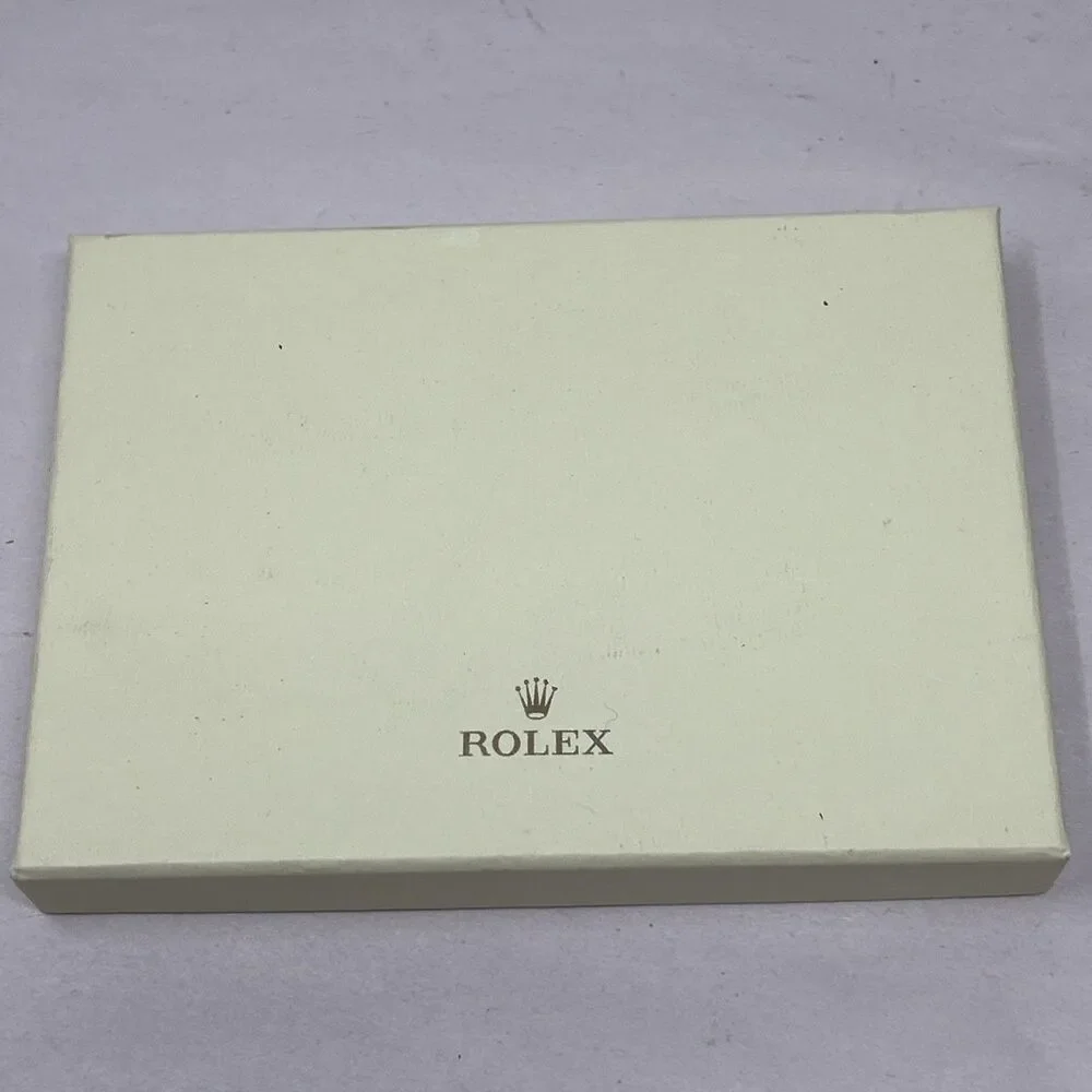 Rolex Tan Leather Notepad Holder w/Paper and Box